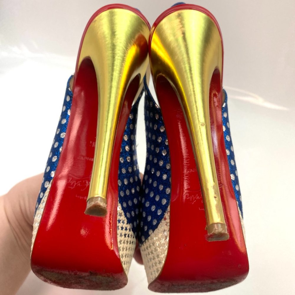 🌷❤️‍🔥SPRING SALE 🔥 FINAL PRICE🌷💥Christian Louboutin Lady Peep 150 Sling 36 - Picture 6 of 9